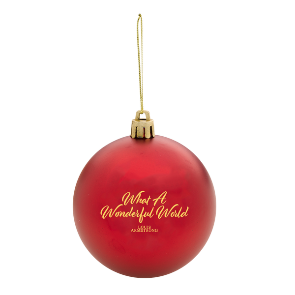 What A Wonderful World Red Ornament Louis Armstrong Official Store