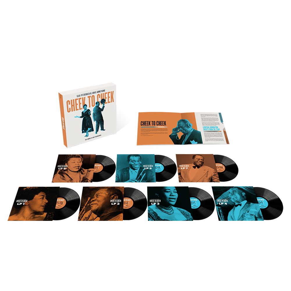Ella Fitzgerald, Louis Armstrong: Cheek to Cheek: The Complete Duet Recordings Box Set Pack Shot