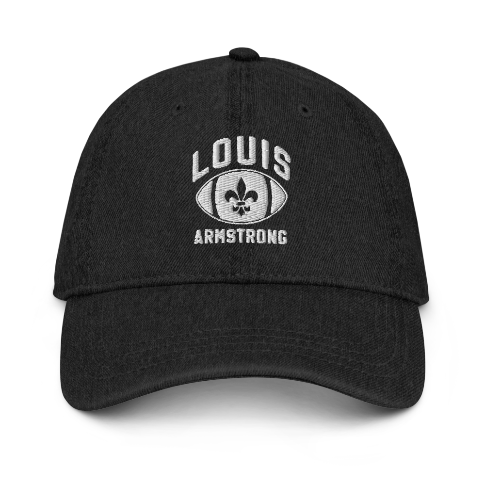 Louis Armstrong Denim Football Hat Front