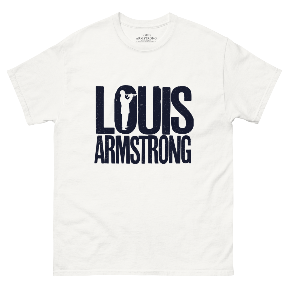 Louis Armstrong Silhouette T-Shirt (White)