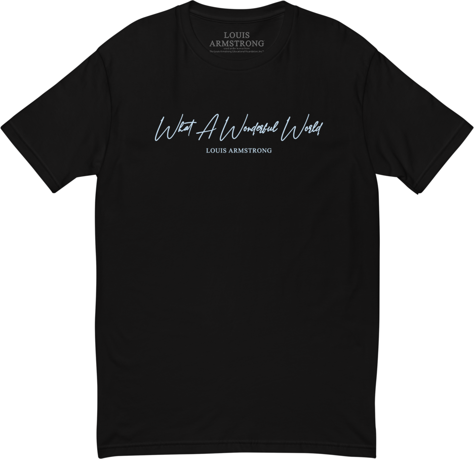 What A Wonderful World Black T-Shirt