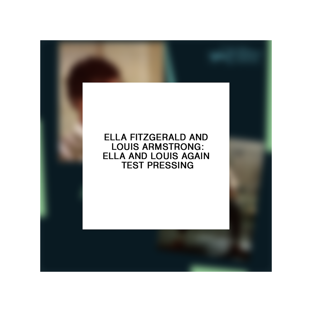 Ella Fitzgerald & Louis Armstrong – Ella & Louis Again (Acoustic Sounds) Test Pressing